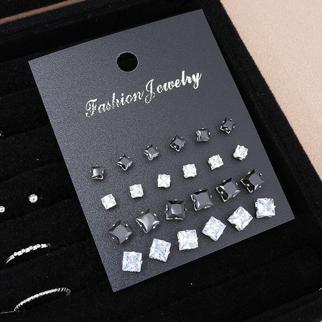 51-Piece Silver Chic Jewelry Set for Women ✨🦋